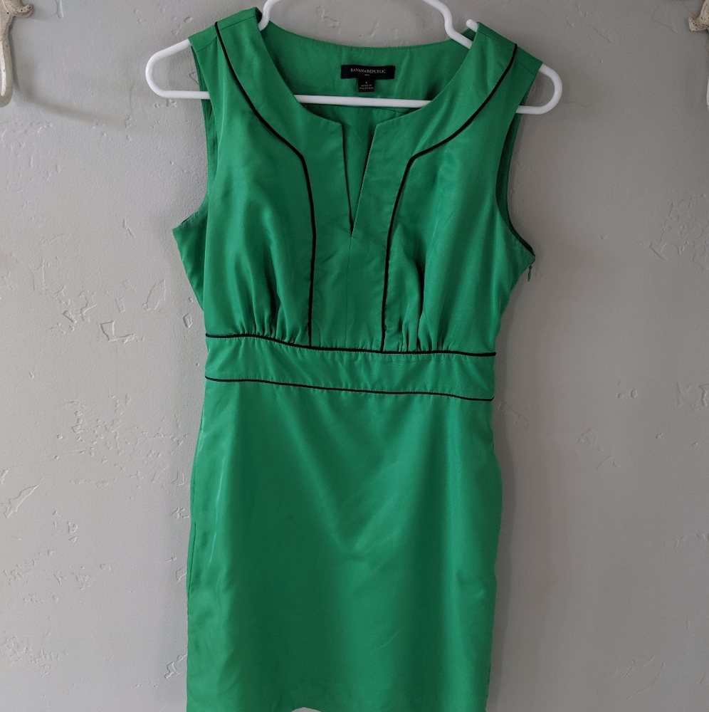 Banana Republic Green Midi Dress